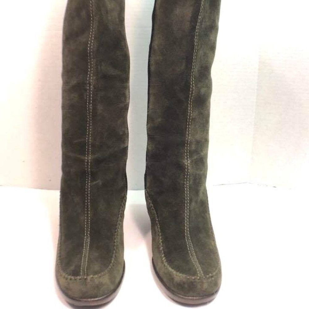 Aerosole Womens Green Size 7.5M Leather Boot